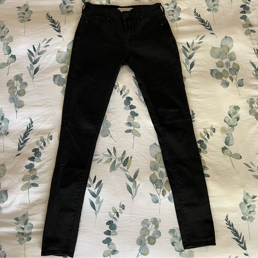Bullhead Denim Co. High Rise Skinniest Black Jeans Size 0